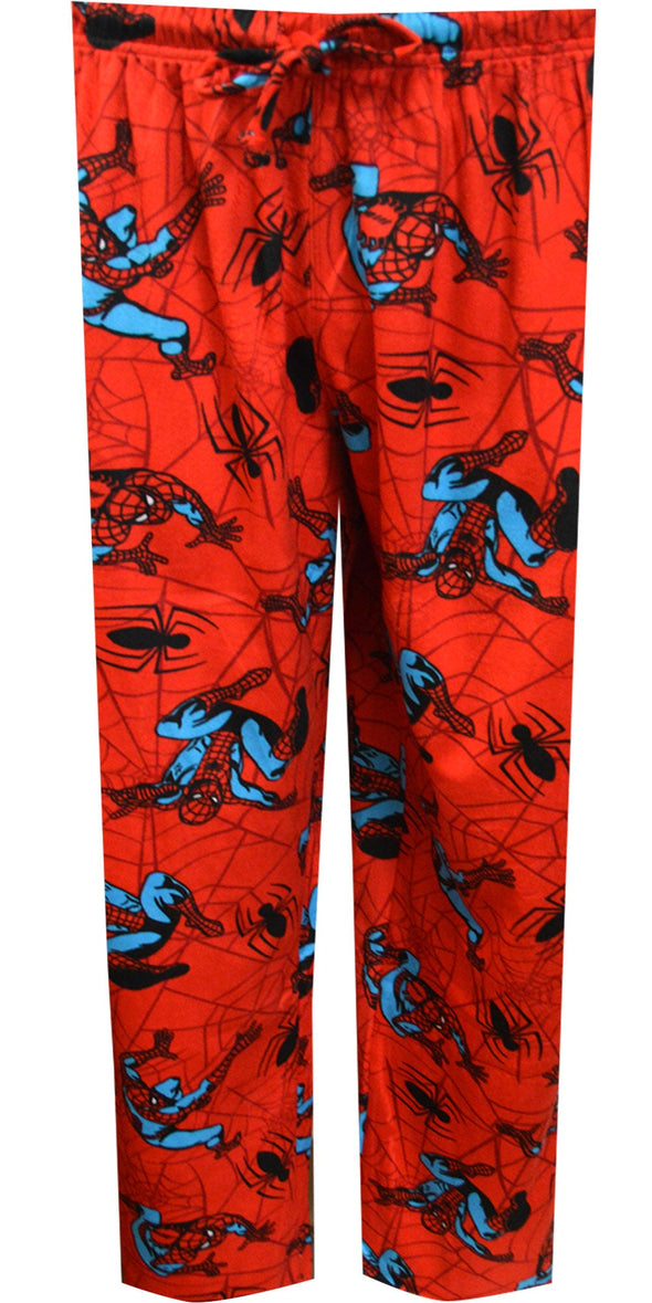 Marvel Comics Spiderman Super Soft Silky Fleece Lounge Pants