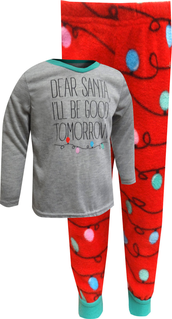 Dear Santa I'll Be Good Tomorrow Christmas Toddler Pajama