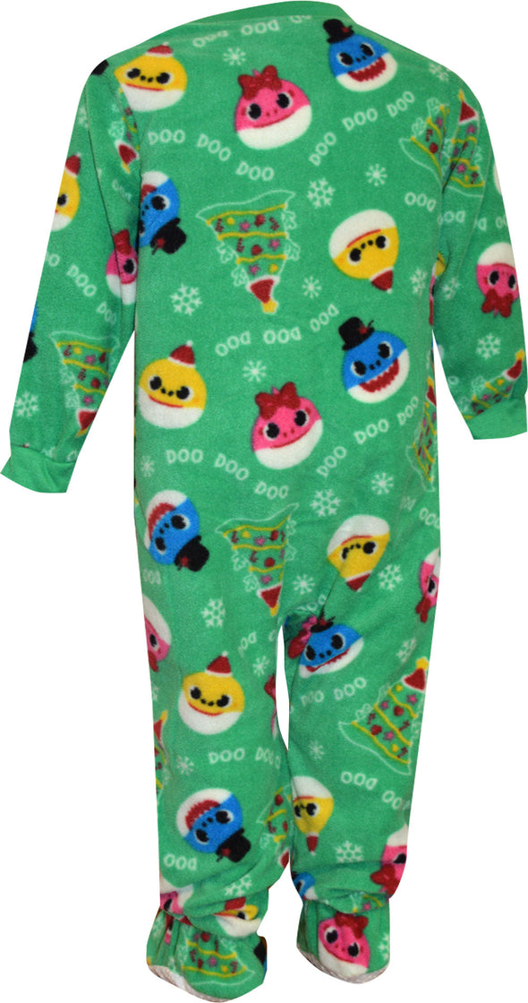 Baby Shark Holiday Infant Blanket Sleeper Footie Pajama
