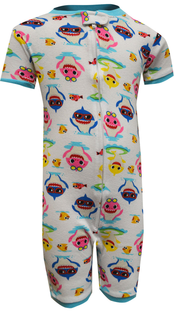 Baby Shark Cotton Water Fun Toddler One Piece Sleeper Pajamas