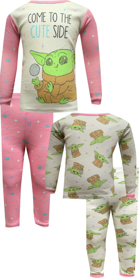 Star Wars Mandalorian Come to the Cute Side 4 Pc Toddler Pajamas