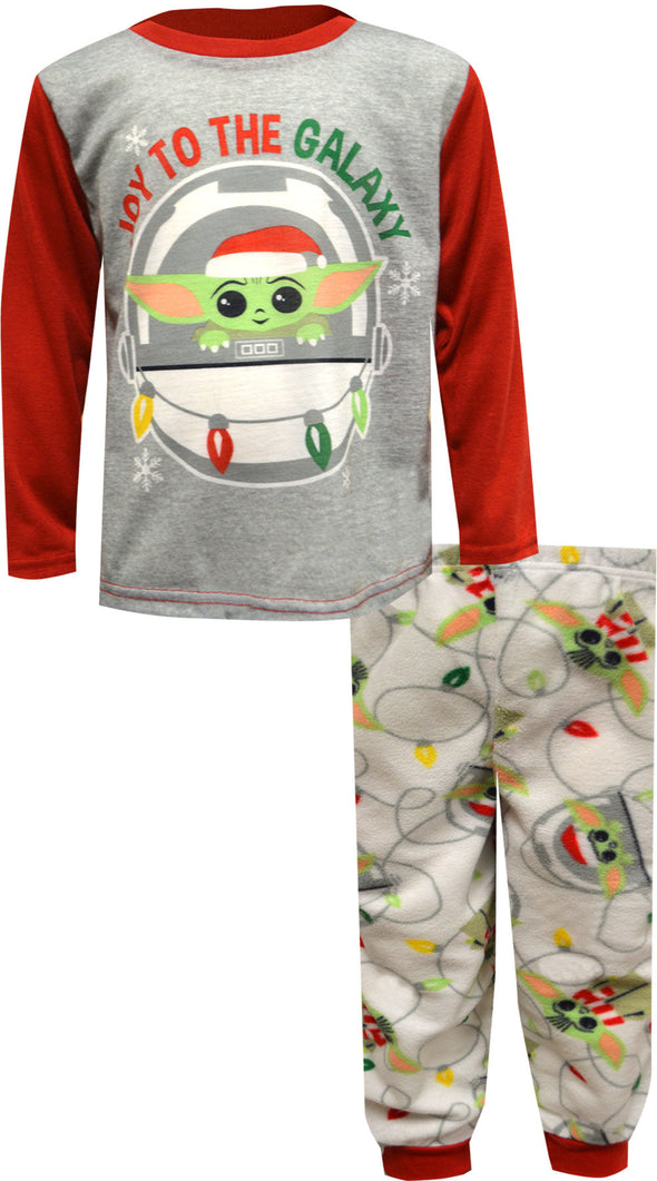 Star Wars Mandalorian Joy to the Galaxy Toddler Pajama
