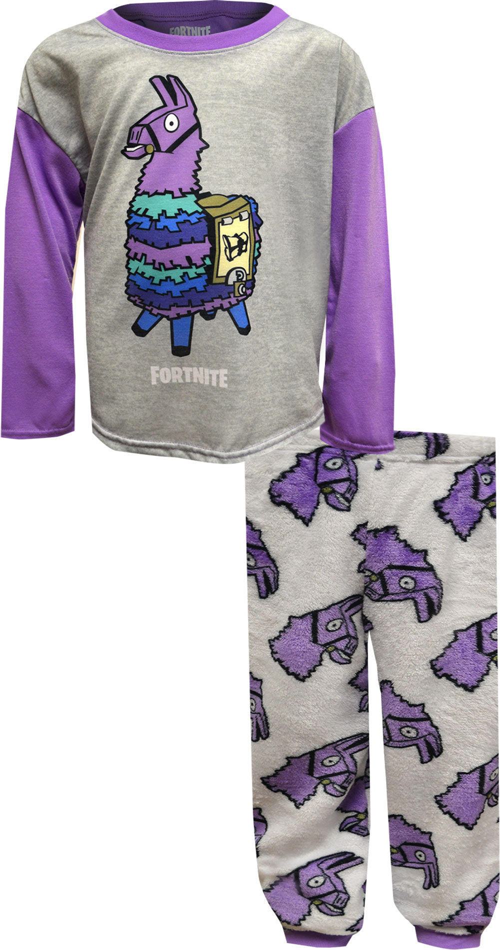 Pigiama Fortnite Loot Llama Per Ragazzi - Set Completo Maglia Lunga E Pantaloni - Foto 2