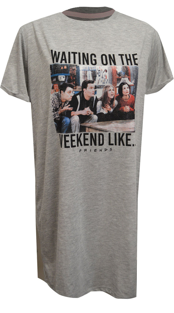 Friends the TV Series Waiting on the Weekend Super Soft Nightshirt