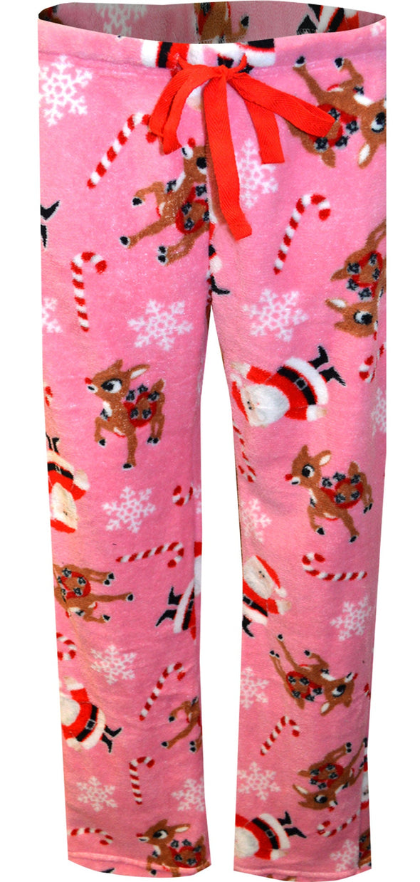 Rudolph the Red-Nosed Reindeer and Santa Plush Lounge Pants