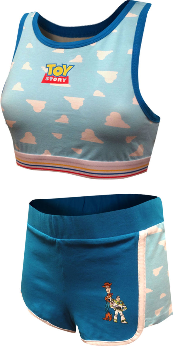 Disney-Pixar Toy Story Buzz and Woody Bralette with Shorts Set