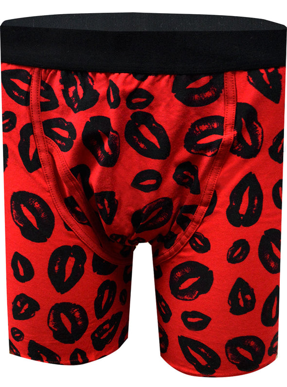 Be Mine Kiss My Lips Red Boxer Briefs