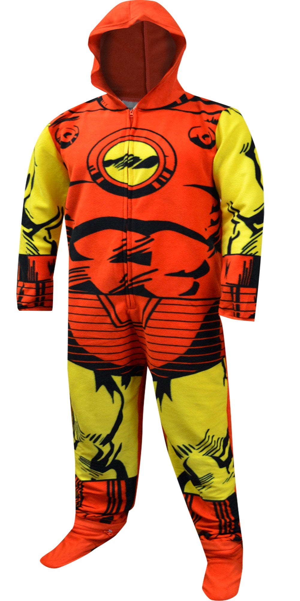 Hooded Marvel Comics I am Iron Man One Piece Pajama WebUndies