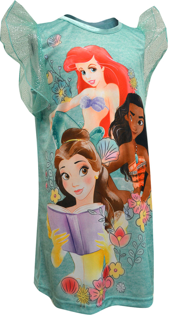 Disney Princesses Ariel Moana and Belle Nightgown