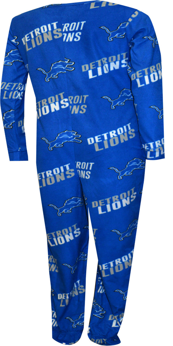 NFL Lions Ladies One Piece Footie Pajama