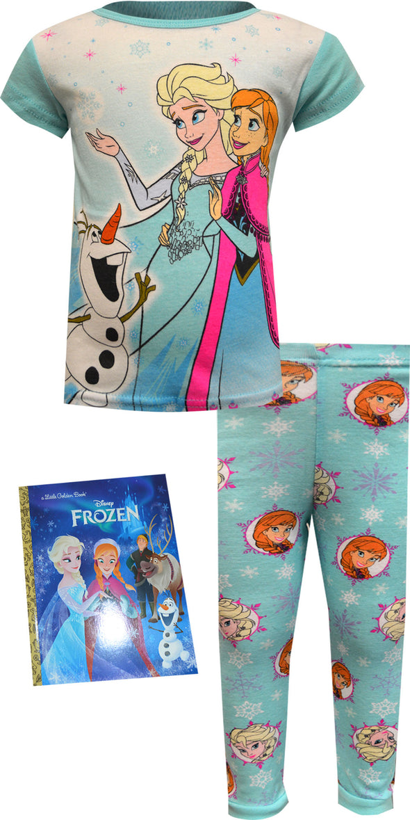 Disney Frozen Elsa and Anna Cotton Pajama with Storybook