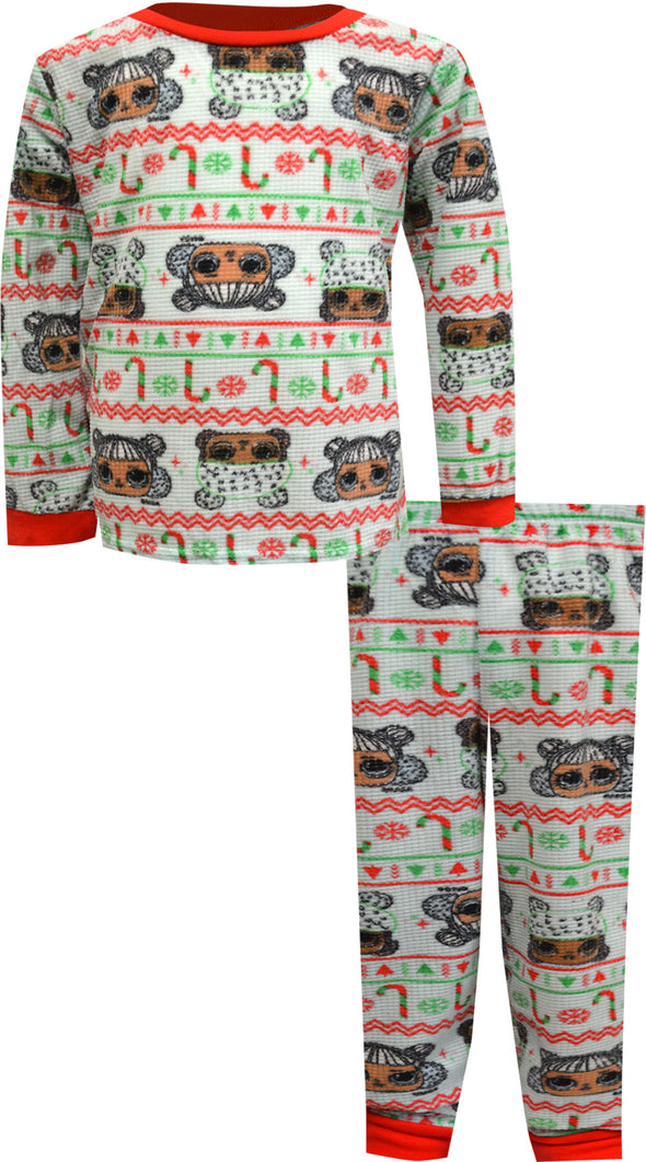 LOL Surprise Christmas Fair Isle Waffle Fleece Pajama