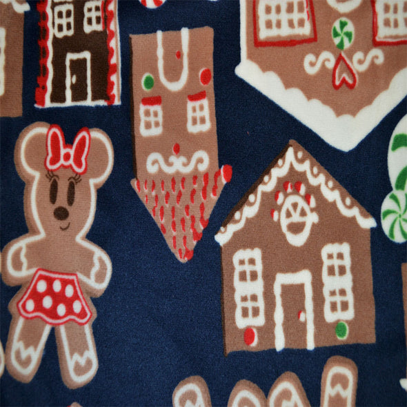 Disney's Minnie and Mickey Gingerbread Velour Pajama with Socks