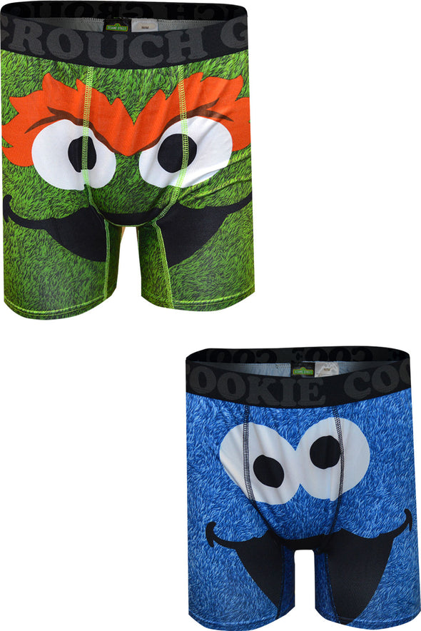 Sesame Street Cookie Monster and Oscar the Grouch 2 Pack Boxerbrief