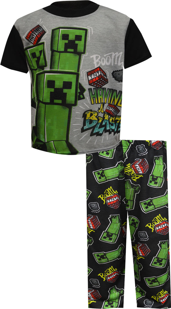 Minecraft Creepers Boom Having a Blast Pajama