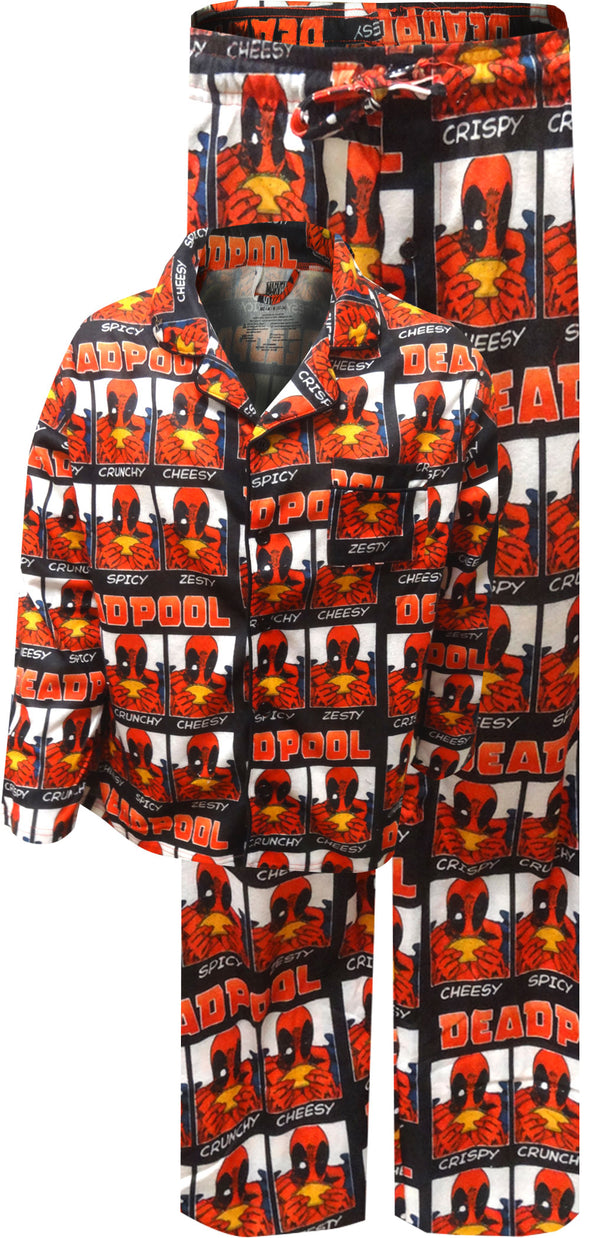 Marvel Comics Deadpool and Tacos Traditional Pajamas