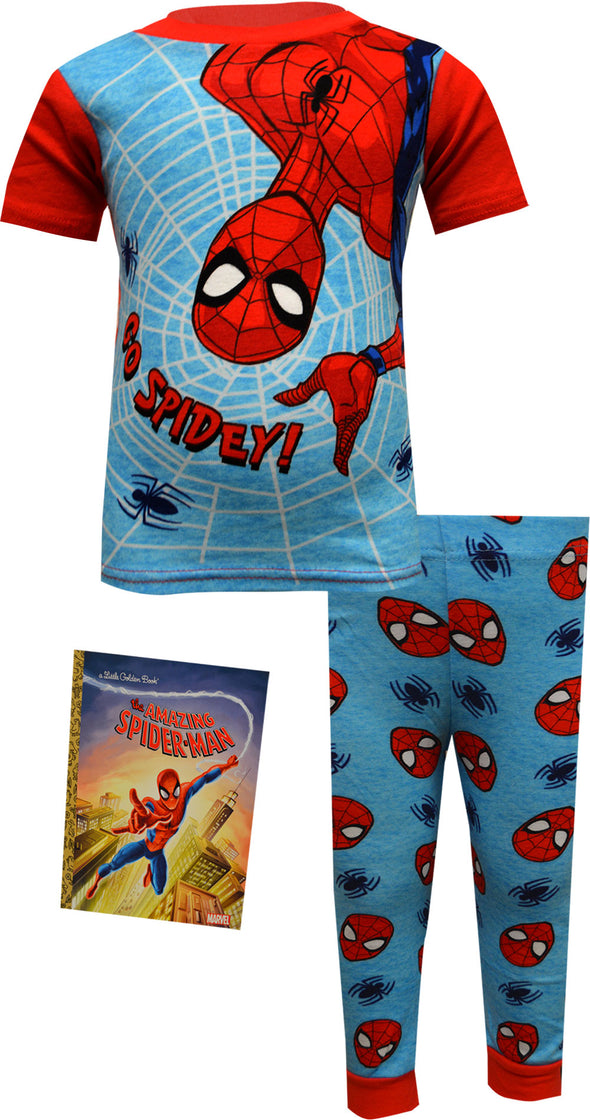 Spiderman Cotton Toddler Pajama with Storybook