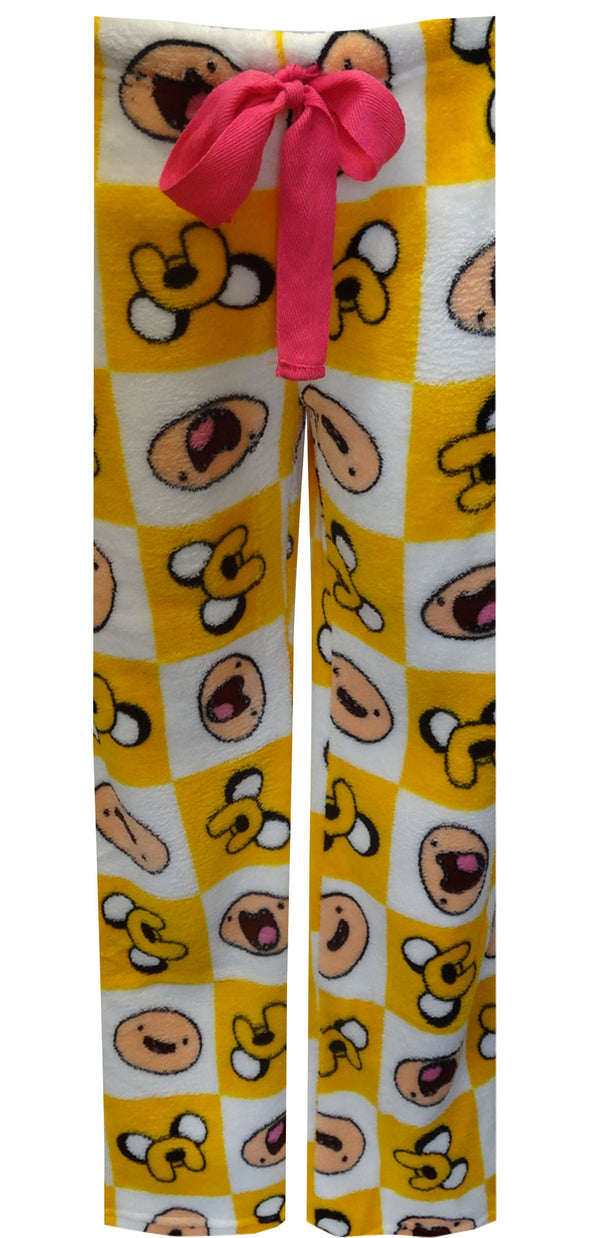 Adventure Time Jake and Finn Plush Junior Cut Lounge Pants